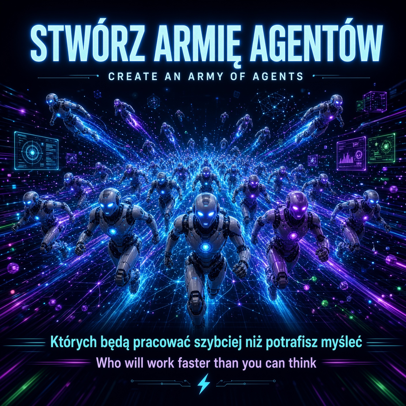 Stwórz armię agentów, którzy będą pracować szybciej niż potrafisz myśleć.